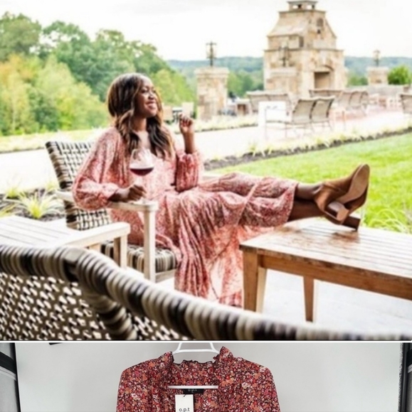 OPT NWT ANTHROPOLOGIE ONE PRETTY TIME POPPY FLORAL DRESS - Picture 2 of 8